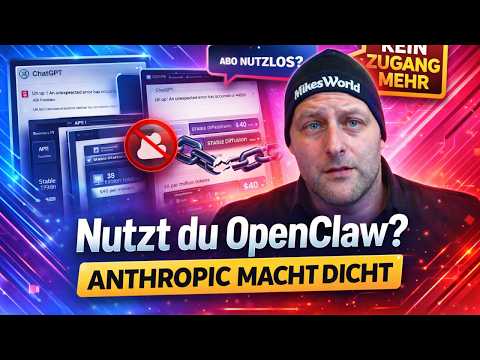 Thumbnail zu Drittanbieter dicht! Anthropic zerstört gerade deinen alten Workflow⚡