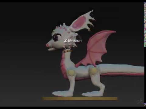 Dragon Fantasy Creature Female CGI