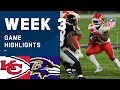 Chiefs vs. Ravens Week 3 Highlights | NFL 2020