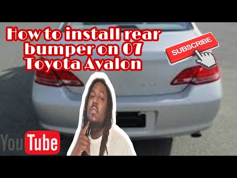 How to install 2007 Toyota Avalon rear bumper