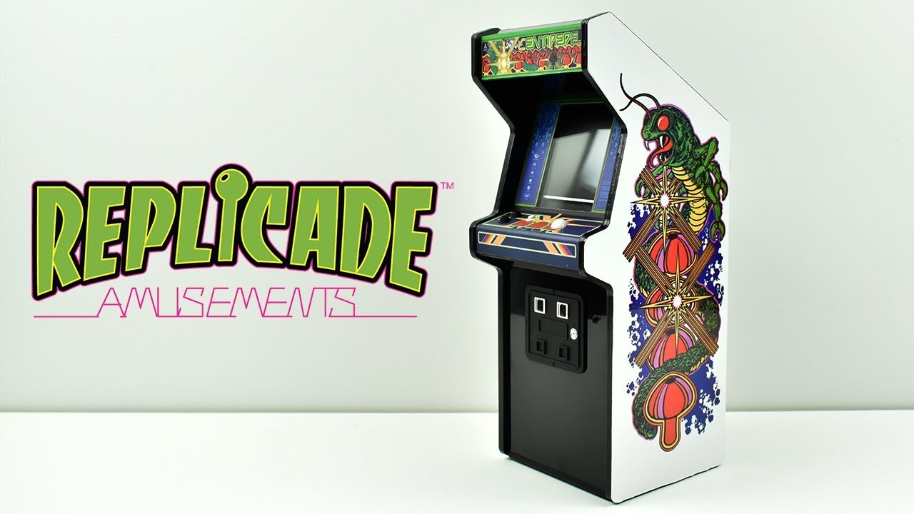 RepliCade Mini Centipede Arcade Machine Replica 12” Tall