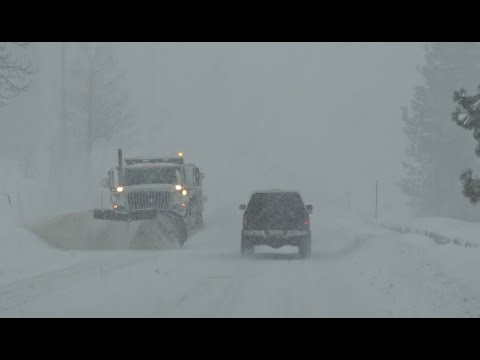 BLIZZARD CONDITIONS ON I-80 - MASSIVE CALIFORNIA STORM 1-10-2023
