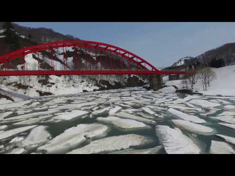大白川　雪流れ     ooshirakawa  yukinagare