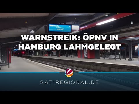 Streik im ÖPNV: Busse und Bahnen in Hamburg lahmgelegt