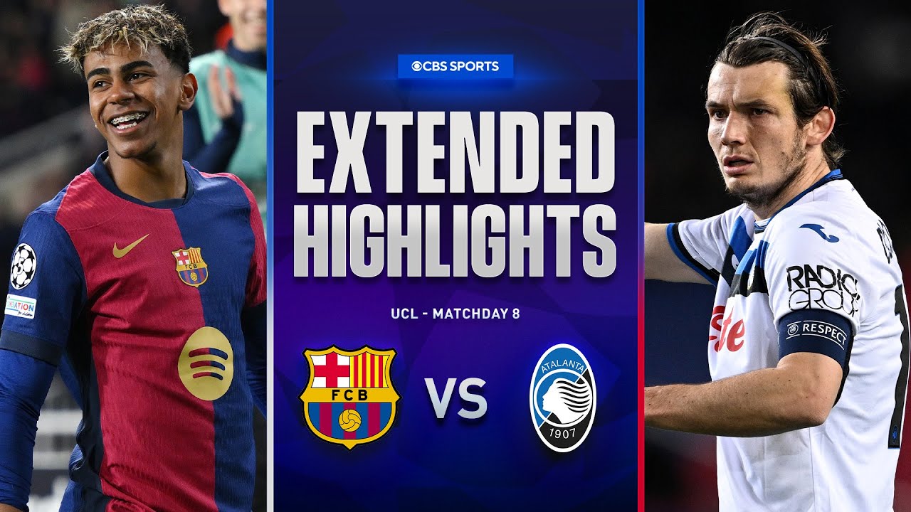 Barcelona vs. Atalanta: Extended Highlights | UCL League Phase MD 8 | CBS Sports Golazo