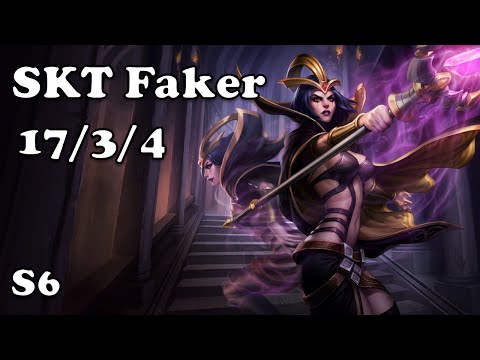 75: SKT T1 Faker Leblanc Mid VS Karma S6 Challenger Ranked KO League of legends