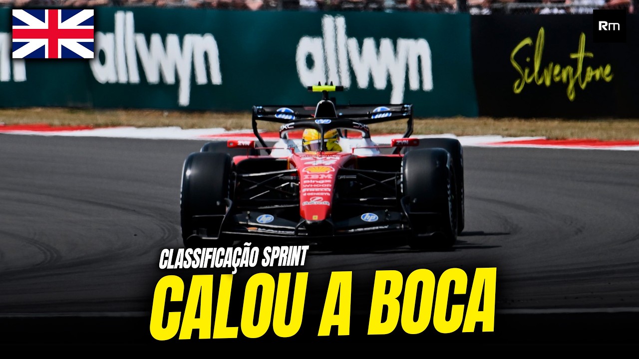 HAMILTON É POLE SURPREENDENDO MUNDO DA F1, RUSSELL FICA PARA TRÁS NO SPRINT QUALI DO GP GRÃ BRETANHA