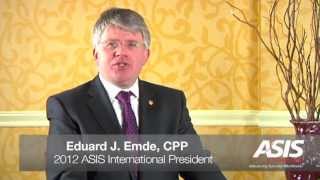 ASIS International President Eduard Emde, CPP