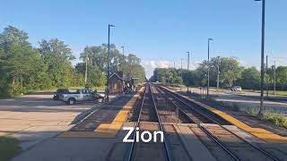 Metra UP North cab ride