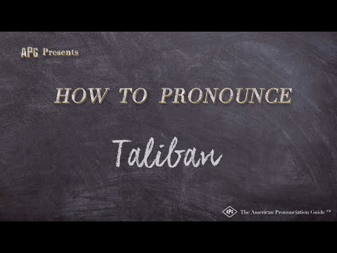 YouTube video about: How do you pronounce taliban?