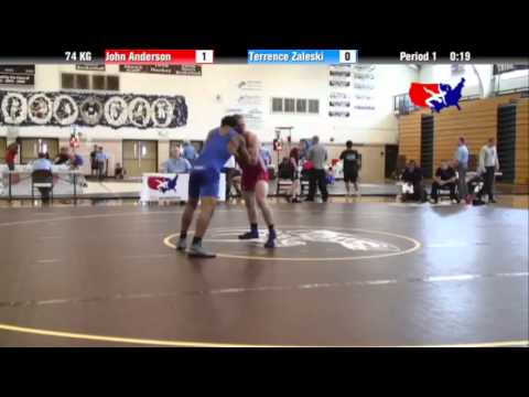 2012 Univ. WTT: 74 KG - John Anderson (Army) vs. Terrence Zaleski (Yes Wrestling)