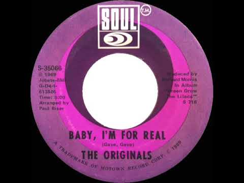 1969 HITS ARCHIVE: Baby I’m For Real - Originals (mono)