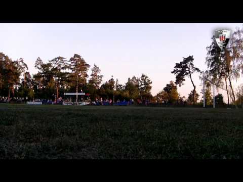 Radość kibiców Śniardw po zdobyciu bramki na 3:2 (Śniardwy Orzysz - Czarni Olecko 3:2 | 6.09.2014r.)