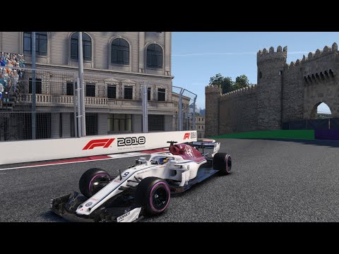 F1 2018 Career Mode Part 4 - Azerbaijan Bad Last Rounds & Overtaken Before The Finish!?