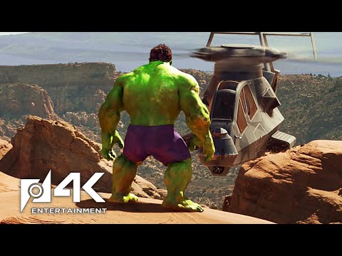 Hulk (2003): Hulk vs Helicopters