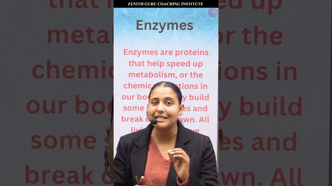 Enzymes l 1 Min Chemistry 435 l Class 12 l By Nikki ma'am