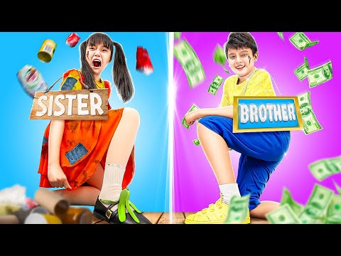 Rich Brother Vs Poor Sister - Funny Stories About Baby Doll