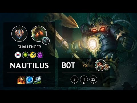 Nautilus Bot vs Miss Fortune - KR Challenger Patch 10.13