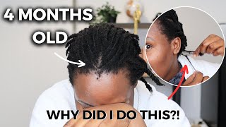 Taking Down My 4 Month Old Cornrows. I'm never doing this again...