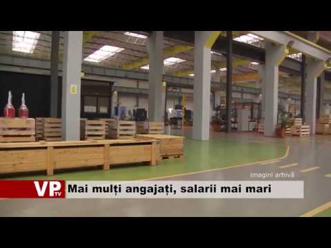 Mai mulți angajați, salarii mai mari