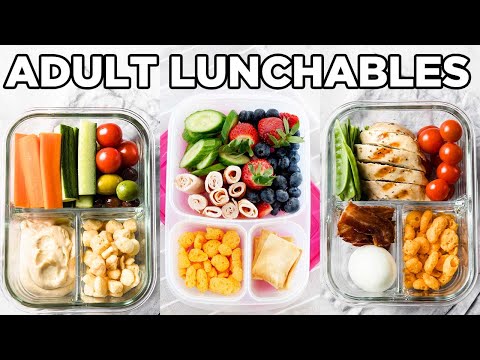 Healthy High-Protein Adult Lunchables for Work | Office Lunch Ideas by MOMables
