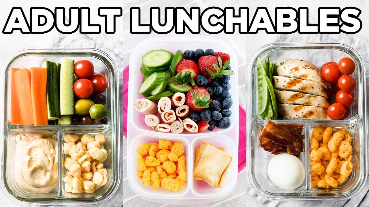 Healthy High-Protein Adult Lunchables for Work | Office Lunch Ideas by MOMables