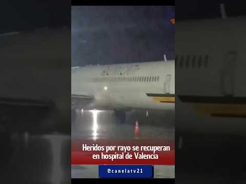 Nueve heridos por rayo en el aeropuerto de Valencia