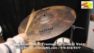 Video thumbnail for Sabian AAX Tremor 19'' - Cymbal Vote - The Drum Shop North Shore by Nate Morrison Drums
