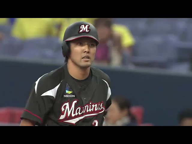 【8回表】ファン歓喜!! マリーンズ・根元が代打で勝ち越しのタイムリー!! 2016/7/26 Bs-M