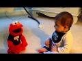 Jonah Playing With His Elmo Doll 9 Months Old