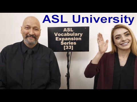 001 ASL American Sign Language Vocabulary Expansion Series Dr Bill Rach 2019 08 02 a