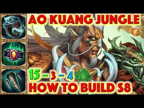 SMITE HOW TO BUILD AO KUANG - Ao Kuang Jungle Build Season 8 Conquest + How To + Ao Kuang Guide