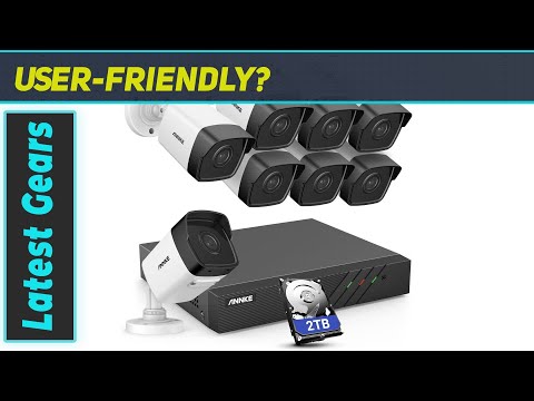 ANNKE H500 8 Camera PoE Security System with 5MP Cameras, 2TB HDD, Color Night Vision, and