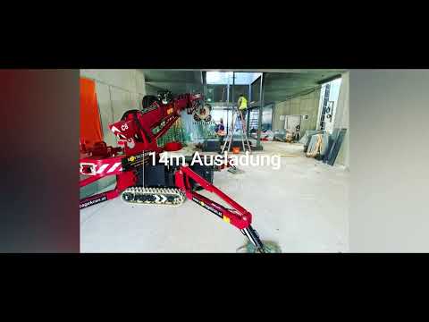 MKC6 C6 Hoeflon BGlift Minikran Spidercrane Montagekran stärkster Kran Effer Palfinger Power