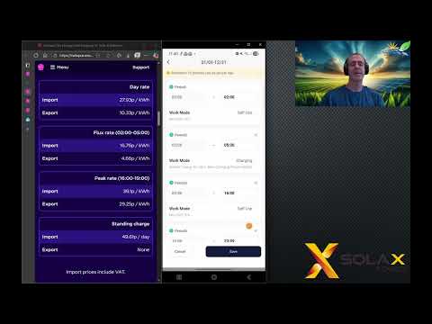 TOU - Octopus Flux Tutorial - Solax Cloud App V6.13.2