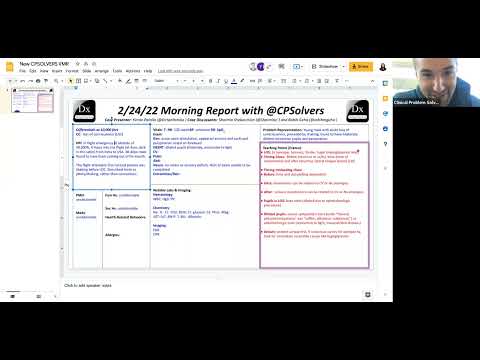 February 24, 2022 "30-minute Thursday" VMR - loss of consciousness
