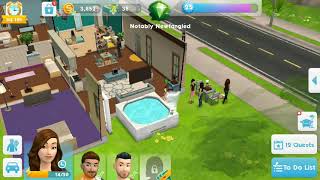 Jacuzzi (steamy hot tub) bug in The Sims Mobile