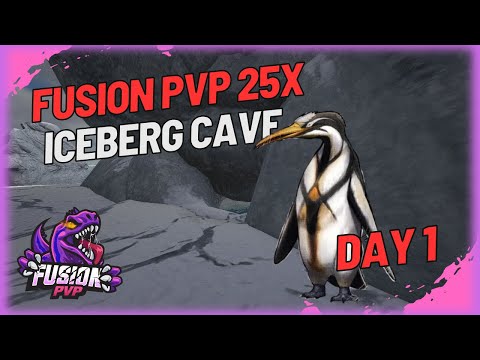 Perfect Wipe Start | We Claimed ICEBERG CAVE Day 1! | FusionPvP25x | ARK PVP