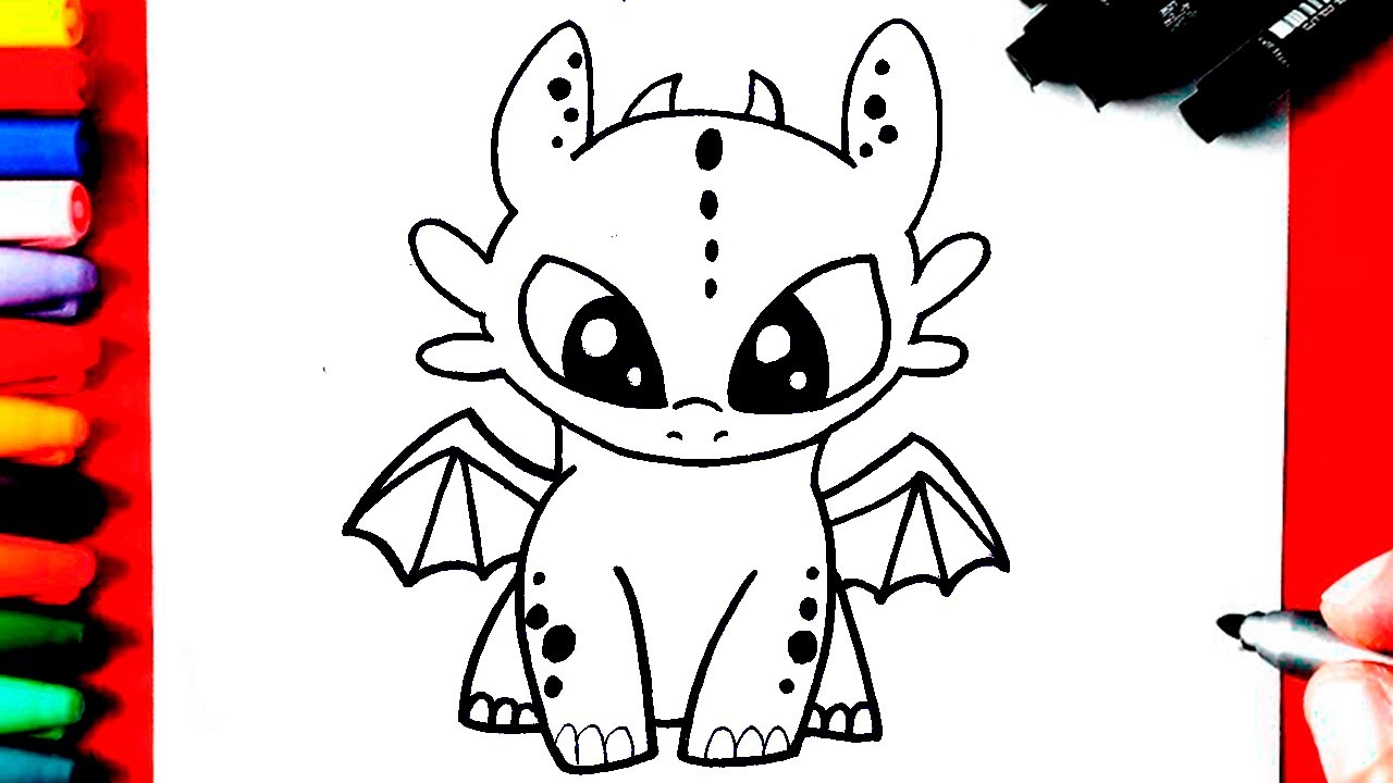 COME DISEGNARE SDENTO DI DRAGON TREINER