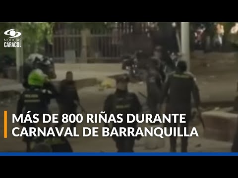 Riñas y capturas marcan el Carnaval de Barranquilla; decretan ley seca en municipio del Atlántico