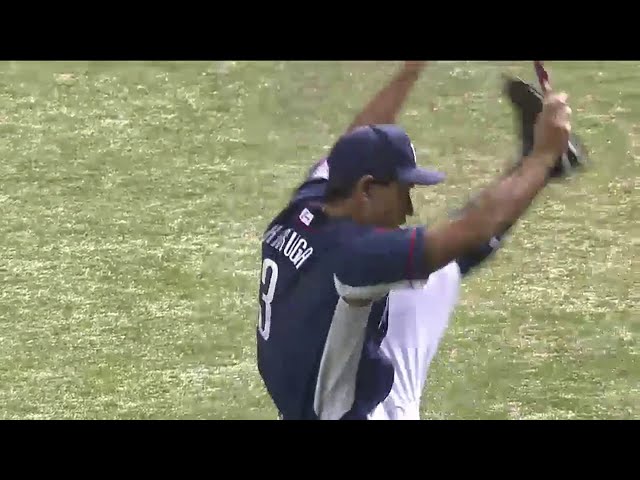 ラッキーセブンに再び登場!! オードリー・春日、ライオンズを全力応援!! そして全力ダッシュ!! 2014/8/9 M-L