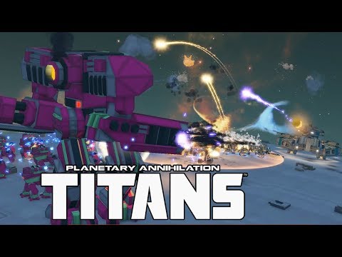 BOTS VS TANKS IN 10 PLAYER FFA Planetary Annihilation Titans