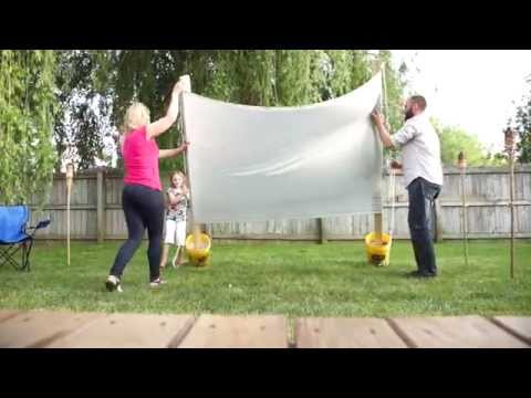 Outdoor Backyard Movie Projector Screen DIY (Valu Home Centers)