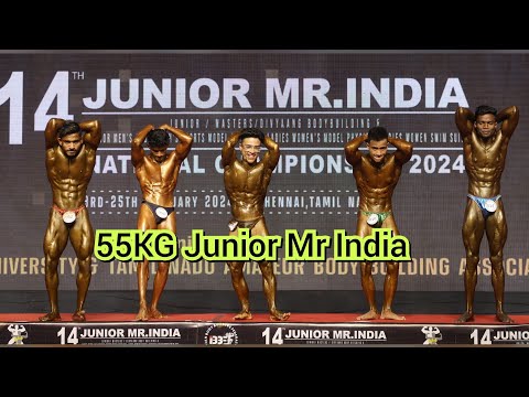 55 kg, 14. Junior Mr. India 2024 IBBF @BodybuildingCompetition
