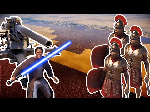 15 MILLION ROMAN GENERALS vs 250,000 JEDI KNIGHTS + 5,000 STATIONARY ARTILLERY | UEBS 2