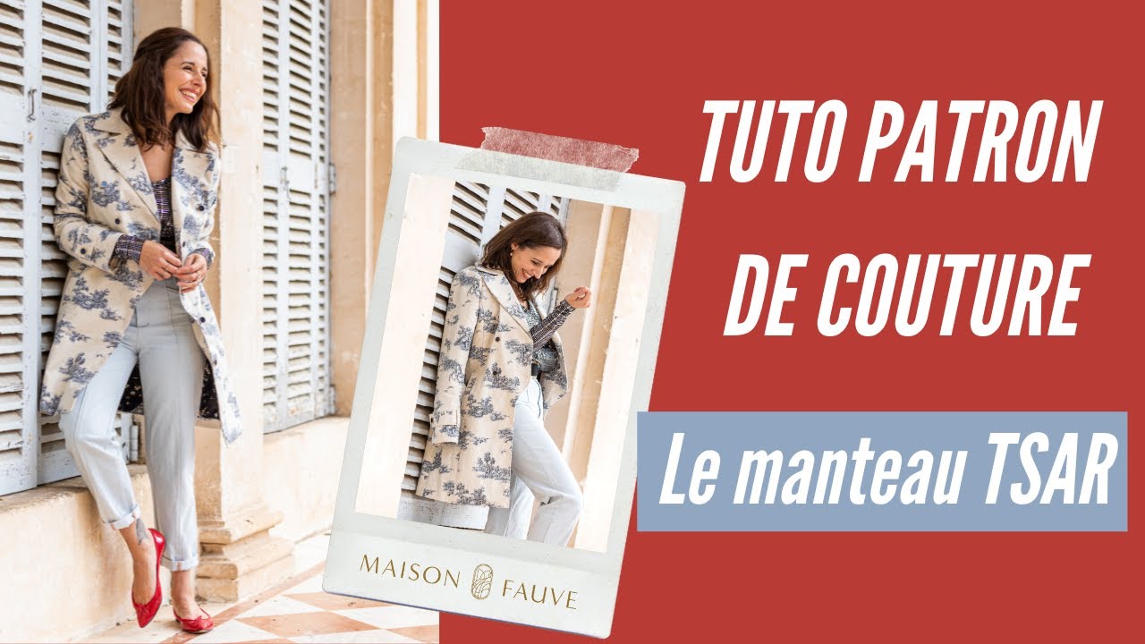 Patron couture manteau, veste Tsar / PDF (A4, A3, A0, US Letter) - Cadres, Calques par Taille, Vidéoprojection