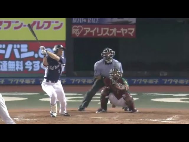 【9回表】ライオンズ・秋山 逆方向へ伸びる10号ソロで点差を広げる!! 2015/8/5 E-L