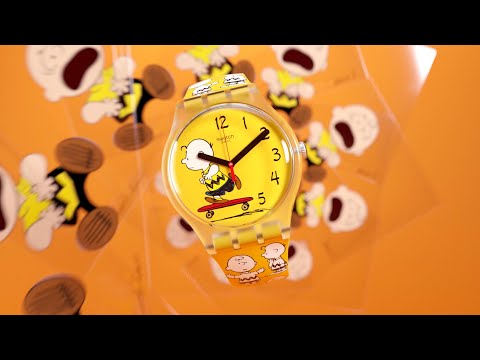 swatch x peanuts   charlie brown