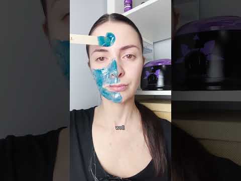 Waxing entire FACE challenge 🙈