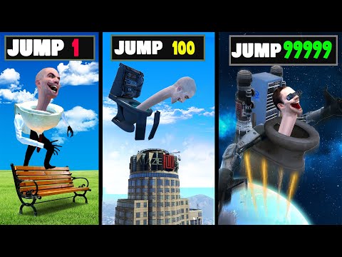 Every SKIBIDI TOILET JUMP MULTIPLIES In GTA 5